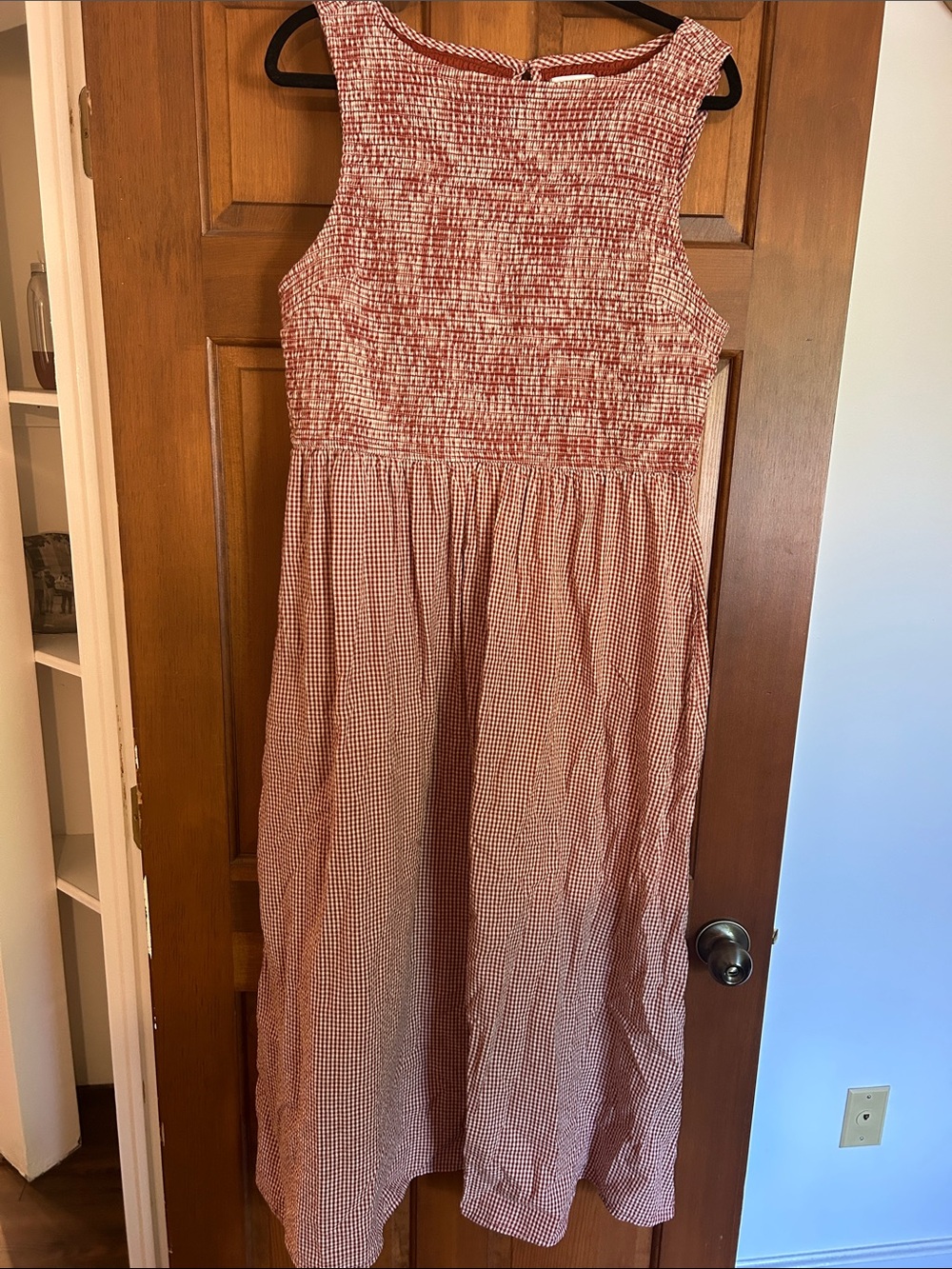 Japna brown and cream Midi Dress